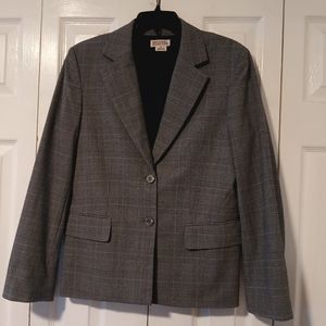 Michael Kors Plaid Houndstooth Blazer